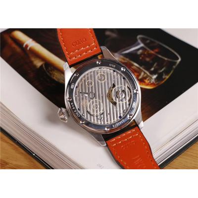 Replica Pilot A21j Automatic Movement Mens Watch Silver  Dial Leather Strap B E51