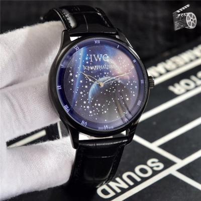 Replica Portugieser Japan Miyota 8215 Automatic Mens Watch Starry Sky Dial Leather Strap E53