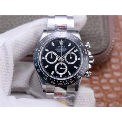 Daytona 116500 SA4130 Automatic Chronograph Mens Watch Best Edition NOOB V4 Black Dial 904L SS Bracelet CHS