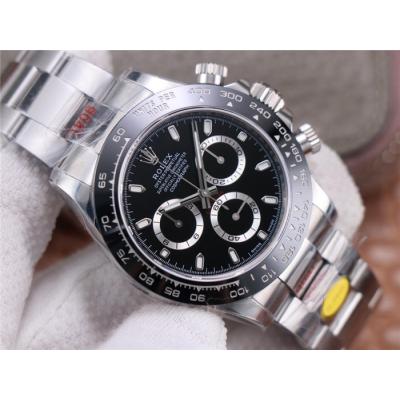 Daytona 116500 SA4130 Automatic Chronograph Mens Watch Best Edition NOOB V4 Black Dial 904L SS Bracelet CHS