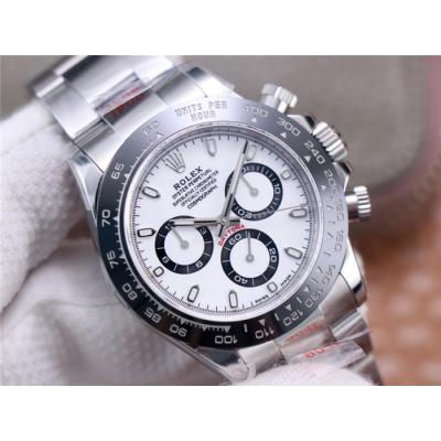 Daytona 116500 SA4130 Automatic Chronograph Mens Watch Best Edition NOOB V4 White Panda Dial 904L SS Bracelet CHS