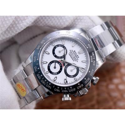 Daytona 116500 SA4130 Automatic Chronograph Mens Watch Best Edition NOOB V4 White Panda Dial 904L SS Bracelet CHS