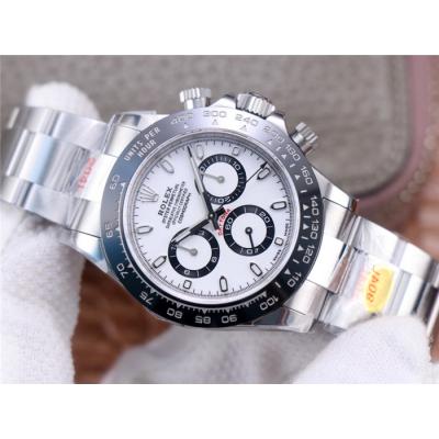 Daytona 116500 SA4130 Automatic Chronograph Mens Watch Best Edition NOOB V4 White Panda Dial 904L SS Bracelet CHS