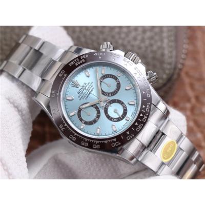 Daytona 116506 SA4130 Automatic Chronograph Mens Watch Best Edition NOOB V3 Ice Blue Dial 904L SS Bracelet CHS