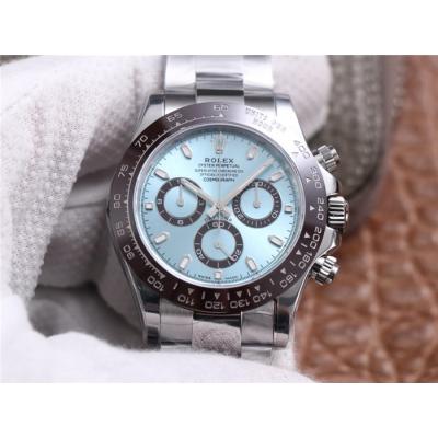 Daytona 116506 SA4130 Automatic Chronograph Mens Watch Best Edition NOOB V3 Ice Blue Dial 904L SS Bracelet CHS