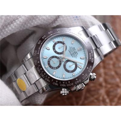 Daytona 116506 SA4130 Automatic Chronograph Mens Watch Best Edition NOOB V3 Ice Blue Dial 904L SS Bracelet CHS