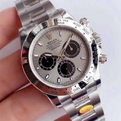 Daytona 116508 SA4130 Automatic Chronograph Mens Watch Best Edition NOOB V3 Gray Black Dial 904L SS Bracelet CHS