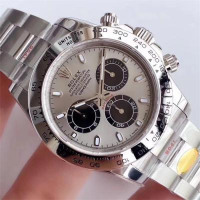 Daytona 116508 SA4130 Automatic Chronograph Mens Watch Best Edition NOOB V3 Gray Black Dial 904L SS Bracelet CHS