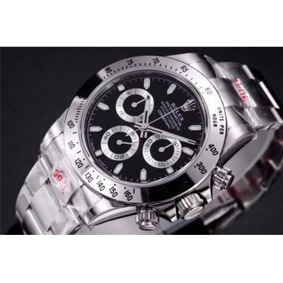 Daytona 116508 SA4130 Automatic Chronograph Mens Watch Best Edition NOOB V3 Black Dial 904L SS Bracelet CHS