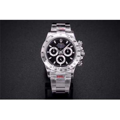 Daytona 116508 SA4130 Automatic Chronograph Mens Watch Best Edition NOOB V3 Black Dial 904L SS Bracelet CHS