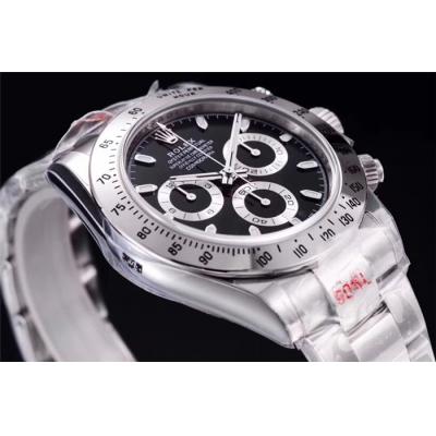 Daytona 116508 SA4130 Automatic Chronograph Mens Watch Best Edition NOOB V3 Black Dial 904L SS Bracelet CHS