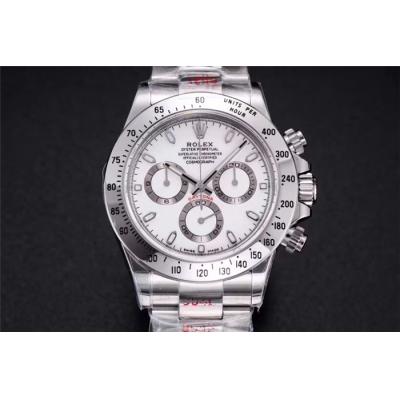 Daytona 116508 SA4130 Automatic Chronograph Mens Watch Best Edition NOOB V3 White Dial 904L SS Bracelet CHS