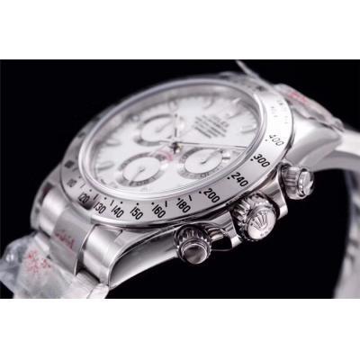 Daytona 116508 SA4130 Automatic Chronograph Mens Watch Best Edition NOOB V3 White Dial 904L SS Bracelet CHS