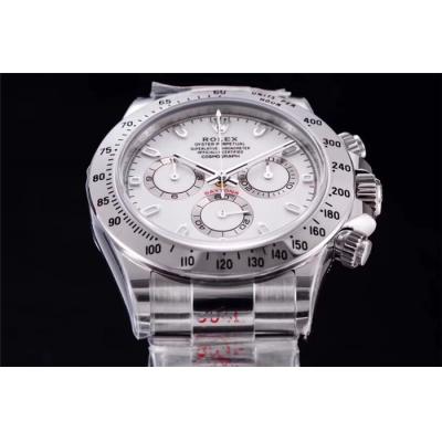 Daytona 116508 SA4130 Automatic Chronograph Mens Watch Best Edition NOOB V3 White Dial 904L SS Bracelet CHS