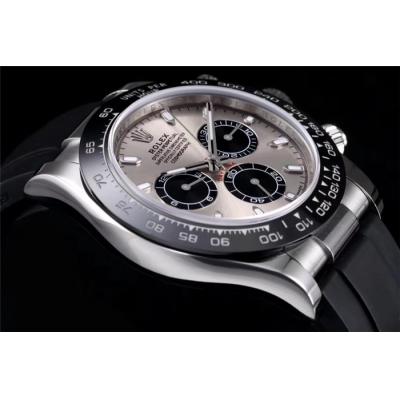 Daytona 116519 SA4130 Automatic Chronograph Mens Watch Best Edition NOOB V3 Gray Black Dial Oysterflex Rubber CHS