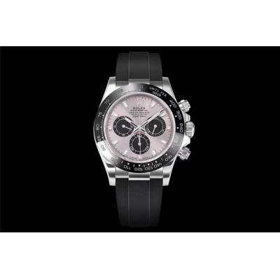 Daytona 116519 SA4130 Automatic Chronograph Mens Watch Best Edition NOOB V3 Gray Black Dial Oysterflex Rubber CHS