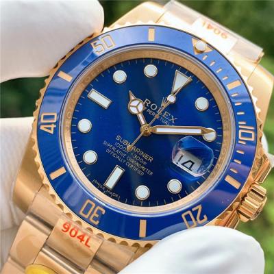 NOOB V2 SA3135 Automatic Mens Watch 18K YG Blue Dial 904L Steel Case Oyster Bracelet Best Version