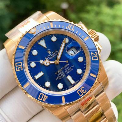 NOOB V2 SA3135 Automatic Mens Watch 18K YG Blue Dial 904L Steel Case Oyster Bracelet Best Version