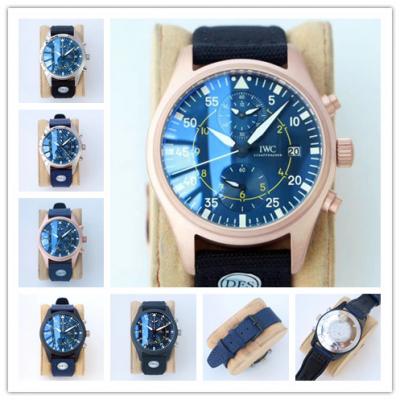 Replica Pilot Japan Quartz Chronograph Movement Mens Watch Blue Dial Nylon Strap E175