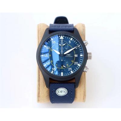 Replica Pilot Japan Quartz Chronograph Movement Mens Watch Blue Dial Nylon Strap E175