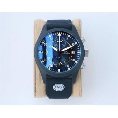 Replica Pilot Japan Quartz Chronograph Movement Mens Watch Blue Dial Nylon Strap E175