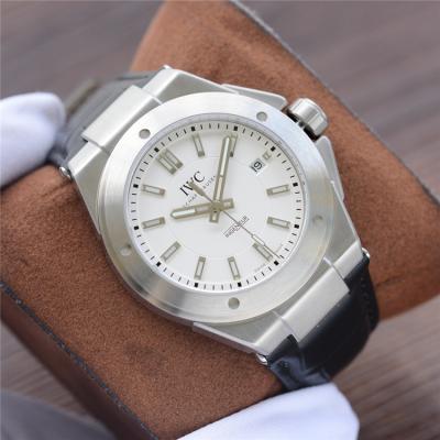 Replica Ingenieur Family A21j Automatic Movement Mens Watch White Dial Leather Strap E179