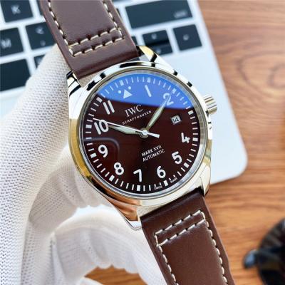 Replica Pilot Japan Miyota 8215 Automatic Mens Watch Blue Dial Leather Strap B E186