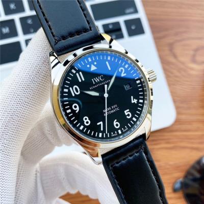 Replica Pilot Japan Miyota 8215 Automatic Mens Watch Blue Dial Leather Strap B E186