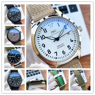 Replica Pilot Japan Miyota 8215 Automatic Mens Watch White Dial Nylon Strap A E187