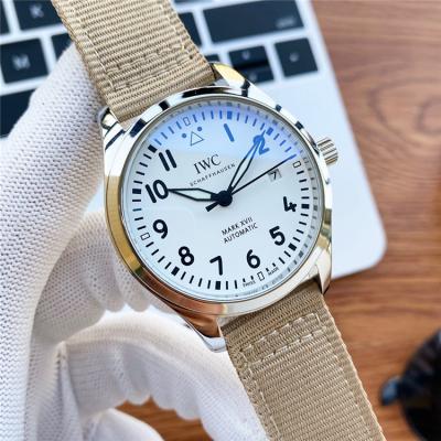 Replica Pilot Japan Miyota 8215 Automatic Mens Watch White Dial Nylon Strap A E187