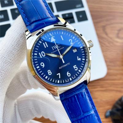 Replica Pilot Japan Miyota 8215 Automatic Mens Watch Blue Dial Leather Strap B E187