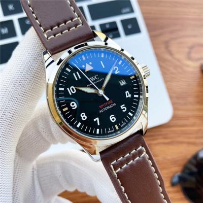 Replica Pilot Japan Miyota 8215 Automatic Mens Watch Blue Dial Leather Strap B E187