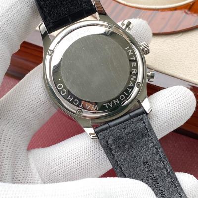 Replica Portugieser A21j Automatic Movement Mens Watch White Dial Leather Strap E189