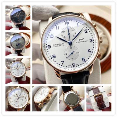 Replica Portugieser A21j Automatic Movement Mens Watch White Dial Leather Strap E191