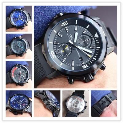 Replica Aquatimer Family A4813 Automatic Movement Mens Watch Black Dial Rubber Strap A E203