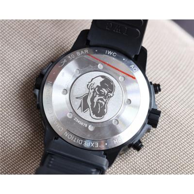 Replica Aquatimer Family A4813 Automatic Movement Mens Watch Black Dial Rubber Strap A E203