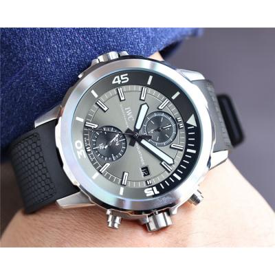 Replica Aquatimer Family A4813 Automatic Movement Mens Watch White Dial Rubber Strap B E203