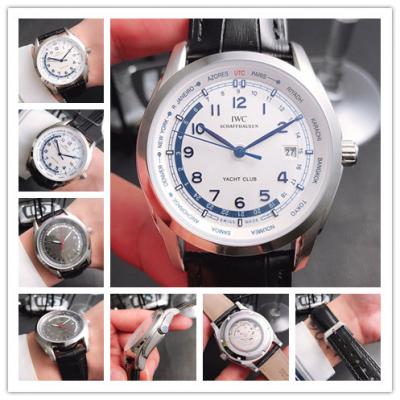 Replica Aquatimer Family A21j Automatic Movement Mens Watch White Dial Leather Strap G02