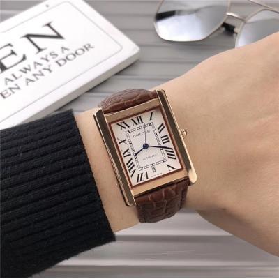 Replica Ronde  A21j Automatic Movement Mens Watch White Dial Leather Strap E11