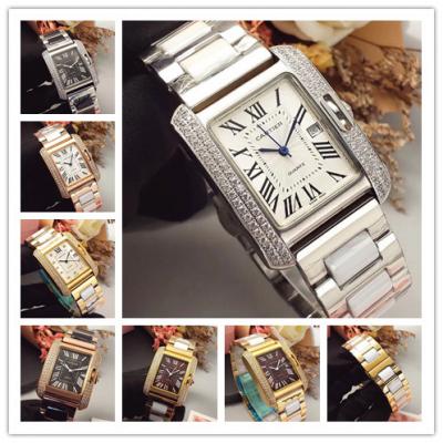 Replica Tank Swiss Quartz Movement Womens Watch Wh...