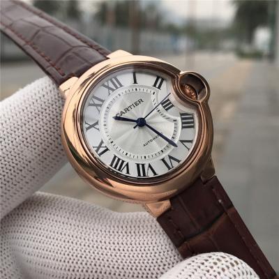 Replica Ballon Bleu Japan Miyota 8215 Automatic Movement Womens Watch Silver Dial Leather Strap E36