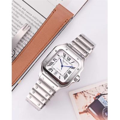 Replica Santos A21j Automatic Movement Mens Watch White Dial Stainless Steel A E62