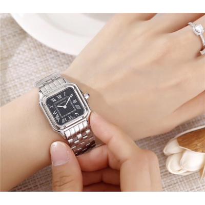 Replica Panthère Swiss Quartz Movement Womens Watch White Dial Stainless Steel B E68