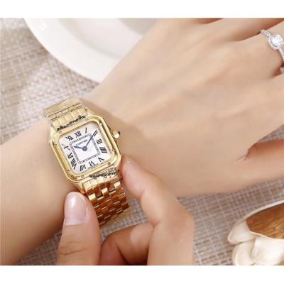 Replica Panthère Swiss Quartz Movement Womens Watch White Dial Stainless Steel B E68