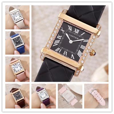 Replica Tank Swiss Quartz Movement Womens Watch Bl...