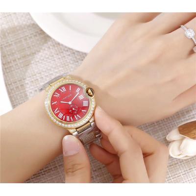 Replica Ballon Bleu Swiss Quartz Movement Womens Watch Gray Dial Two Tone Rose Gold B E70