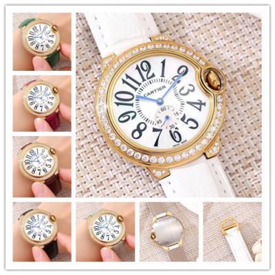 Replica Ballon Bleu Swiss Quartz Movement Womens Watch White Dial Leathe Strap A E71