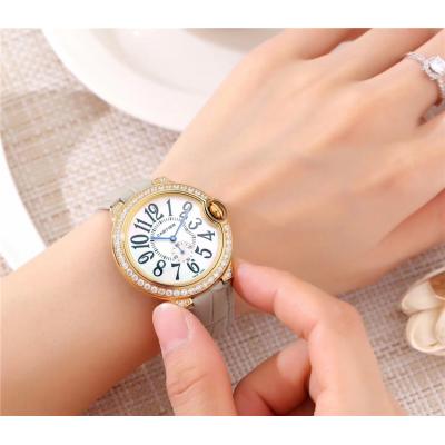 Replica Ballon Bleu Swiss Quartz Movement Womens Watch White Dial Leathe Strap A E71