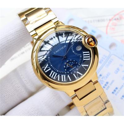 Replica Ballon Bleu A21j Automatic Movement Mens Watch Green Dial Yellow Gold A E94