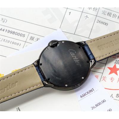 Replica Ballon Bleu Japan Miyota 8215 Automatic Movement Mens Watch White Dial Leather Strap E97